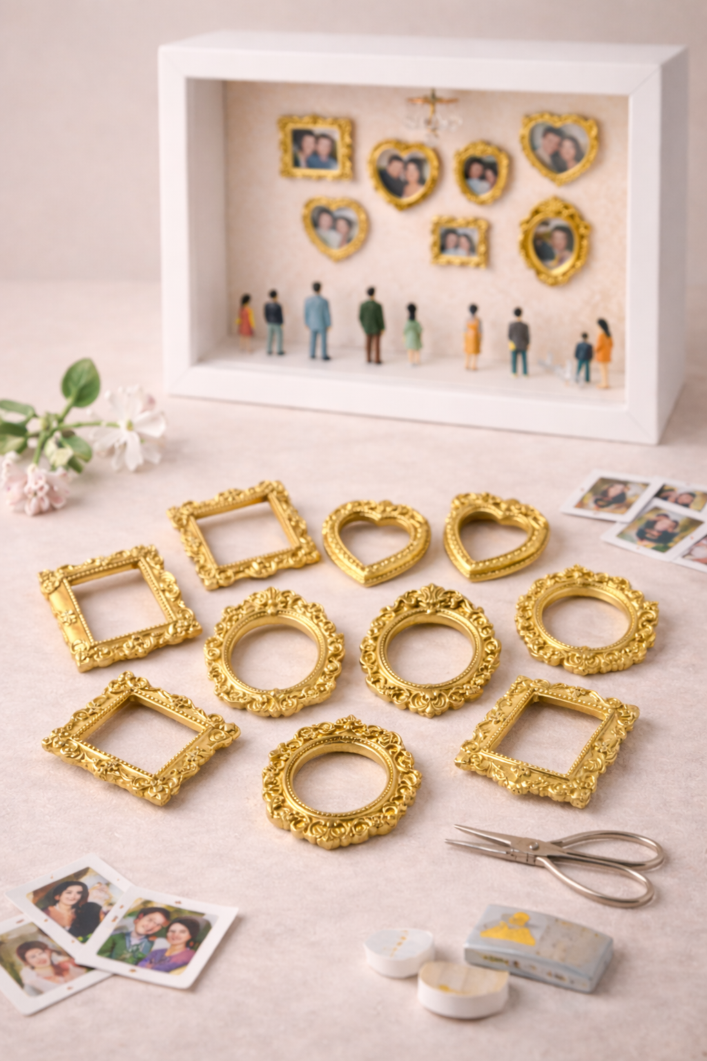 Mini Vintage Photo Frames (12-Piece Set)